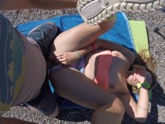 Venkovní jebačka s bohatým výstřikem